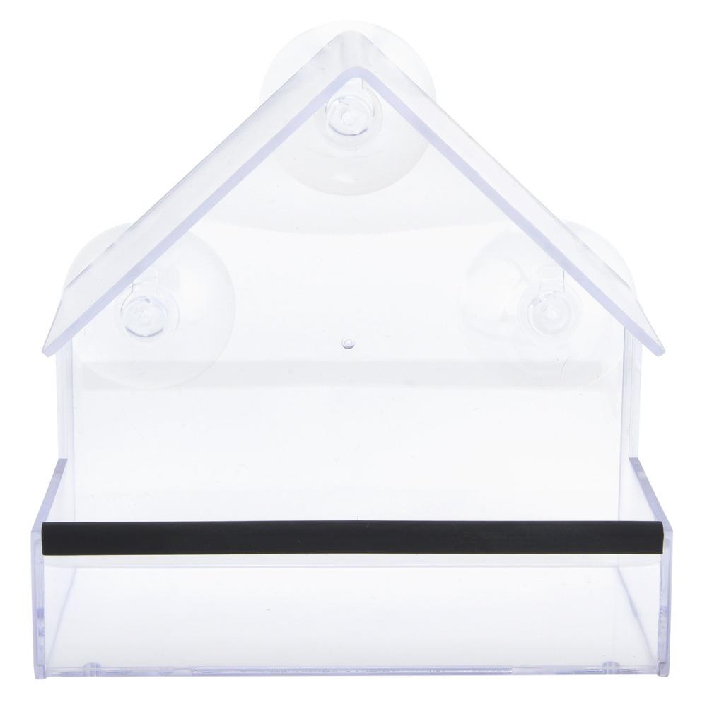 PS Hanging Bird Feeder Transparent Outdoor Bird Feeder High Capacity Wild Bird Feeder Backyard