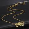 Personalized Name Necklace for Women Men Stainless Steel Pendant Hollow Nameplate Choker Jewelry Customized Necklaces 2026 Trend