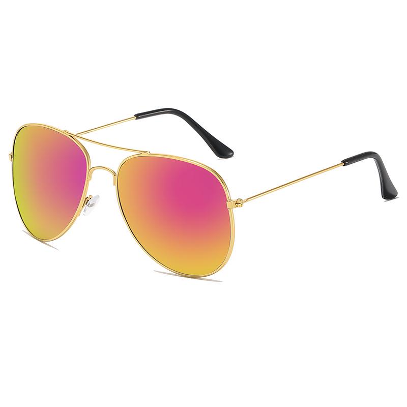 3026 Klasyczne Unisex Okulary Przeciwsłoneczne Aviator - Metalowa Oprawka, Kolorowe Soczewki