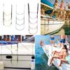 3/4/5 Step Boarding Rope Ladder Reusable Yacht Boat Side Hanging Ladder  Yacht Equipment