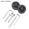 2 Peças Rodas de Reposição Com Parafuso Para Malas de Viagem Kit de Reparo de Eixos de Rodas Roda Giratória Silenciosa Reparo DIY