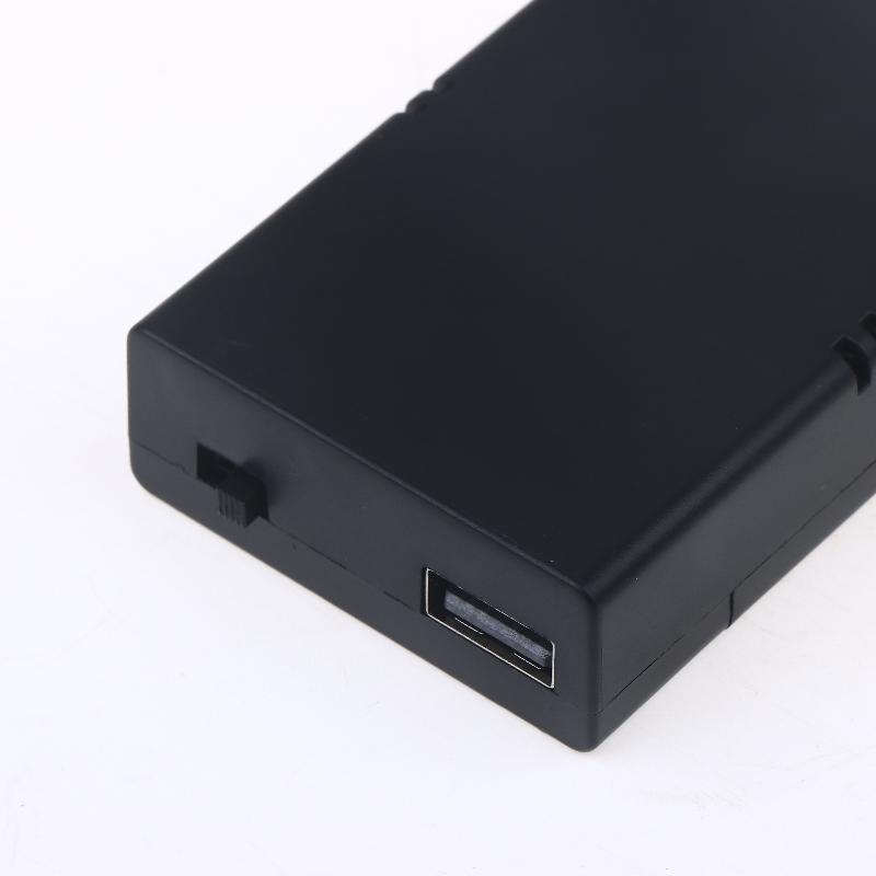 1Pcs Built In Usb Battery Holder With Switch And Cover 3Aa 4.5V Battery Box Aa Battery Case Diy Accessories