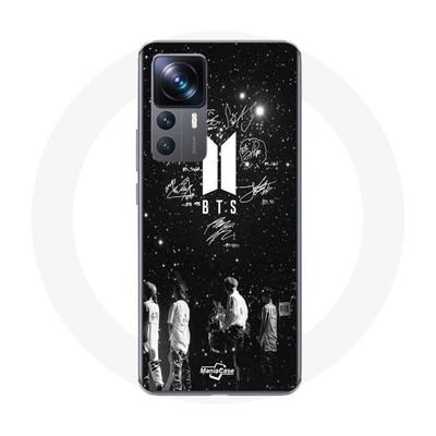 Hoesje - Maniacase - Xiaomi 12T Pro - Flexibel - Zwart - BTS Signature Leden