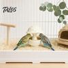 Talos Mushroom Bird Feeding Bowl, No Mess Pet Cage Feeder, Covered Food or Water Bowl for Small Animals Budgie Cockatiel Hamster