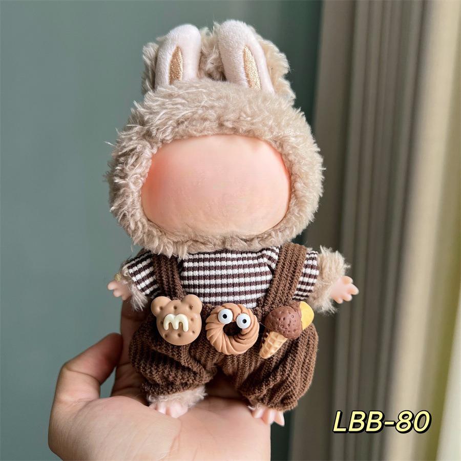 Nadaje się tylko dla 17cm Labubu Cloth, lalek winylowych, pluszaków i innych ubrań do noszenia