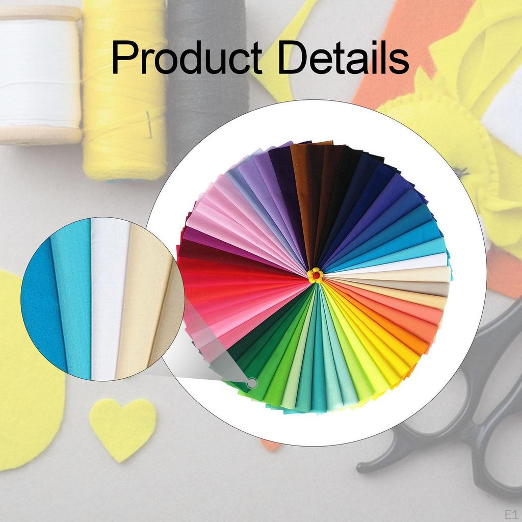 50x Quilting Bundles Sewing Patchwork Precut Squares Bundle Quilt for DIY Handmade Project