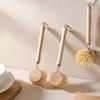 Wooden Handle Kitchen Cleaning Brush Solid Wood Frying Pan Brush Dish Pot Brush  Dishwashing