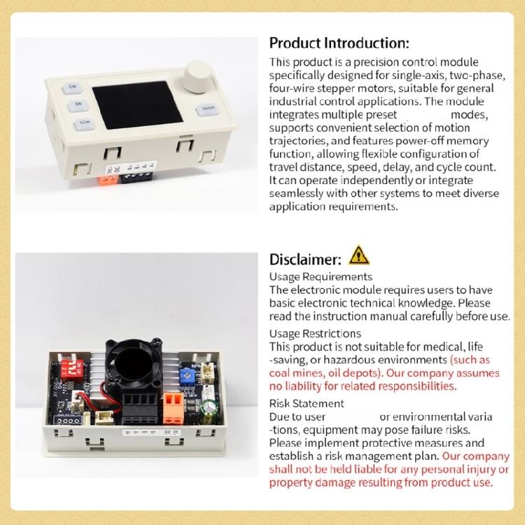 Two Phase Stepper Motor Controller Driver Featuring Large LCD Display And Flexible System Integration Easy to Operate
