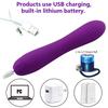 10-Mode USB Rechargeable Silicone Vibrator with Heating and Silent Massage