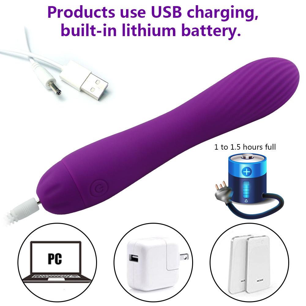 10-Mode USB Rechargeable Silicone Vibrator with Heating and Silent Massage