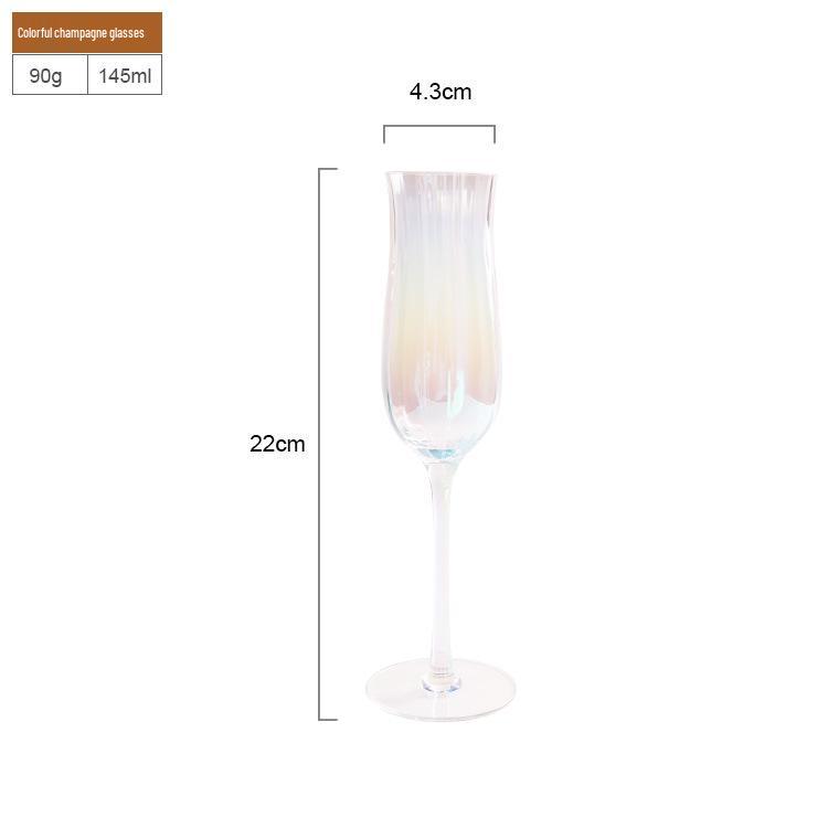 Tulip Crystal Glass Ribbed Cocktail & Juice Cup Set