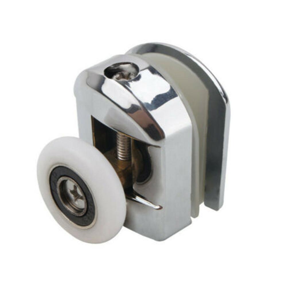 4pcs Shower Door Rollers Runners Wheels 25mm Wheel Zinc Alloy HomeBathroom Sliding Door Rollers Replacement Hanging Wheel