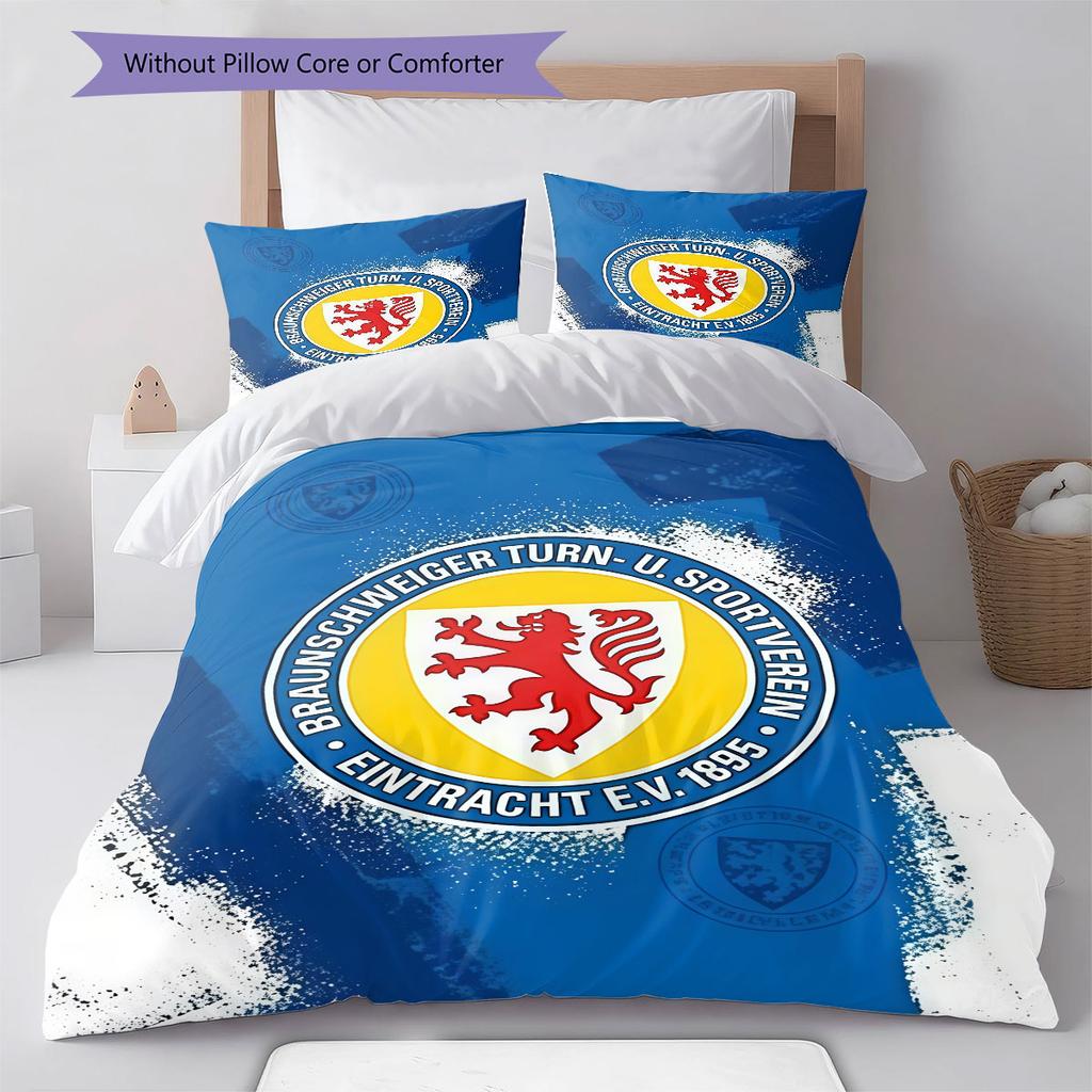 Eintracht Spirit Bedding Quilt Set Quilt Cover Pillowcase Home Decoration Birthday Gift (1 * duvet cover + 2 * pillowcase, without core)