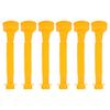 6 Sets Gas Can Spout Replacement Kit Flexible Spouts Threaded Sealing Caps and Washers 8mm Drill Bit