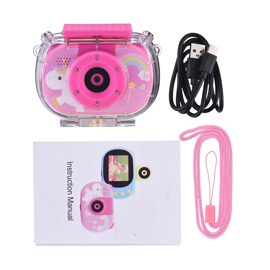 Aparat dla dzieci Wodoodporny aparat podwodny Ekran 2-calowy 1080P HD Cyfrowa kamera wideo dla dzieci Kamery sportowe do użytku wewnątrz i na zewnątrz