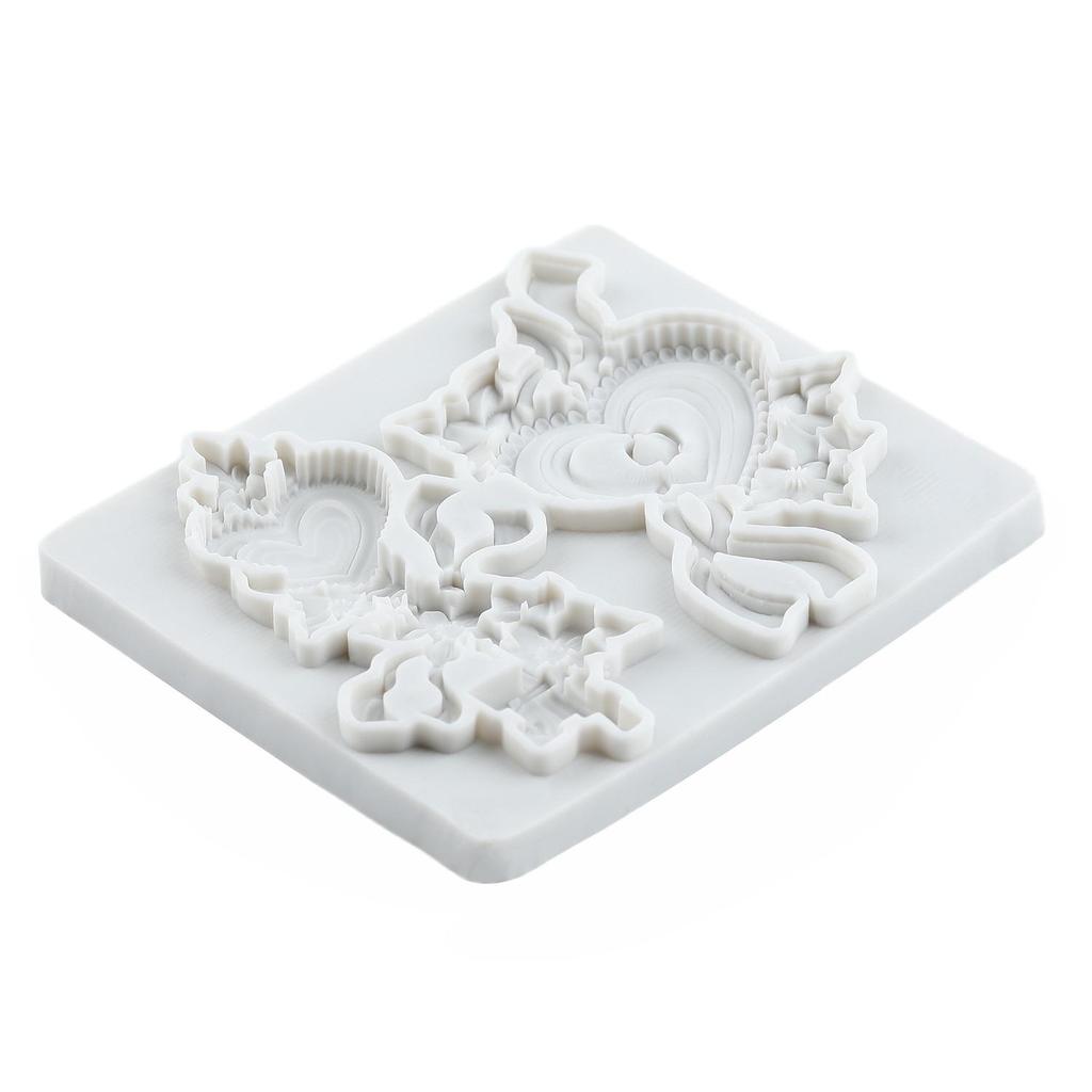 Vintage Key Silicone Molds Heart Lock Keyhole Fondant Mold Cake Decorating Tools Cupcake Topper Chocolate Candy Craft Gum Paste Polymer Clay