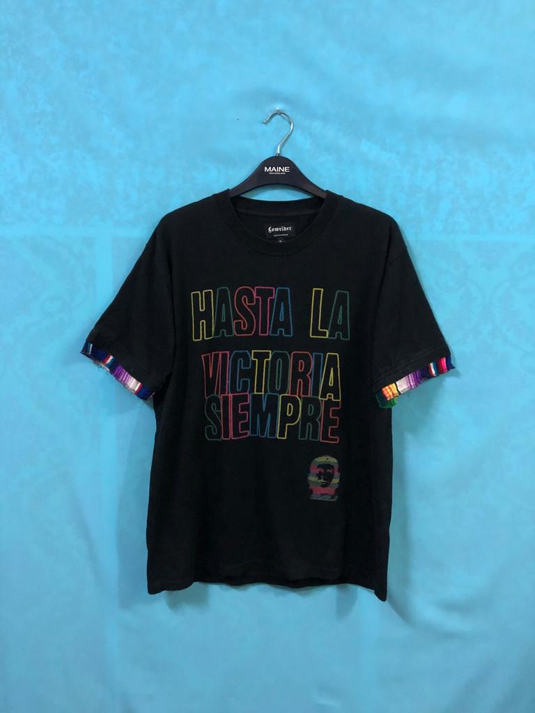 ON SALE!! VTG lowrider x che guevara signature hasta la victoria siempre rainbow sleeve small #744