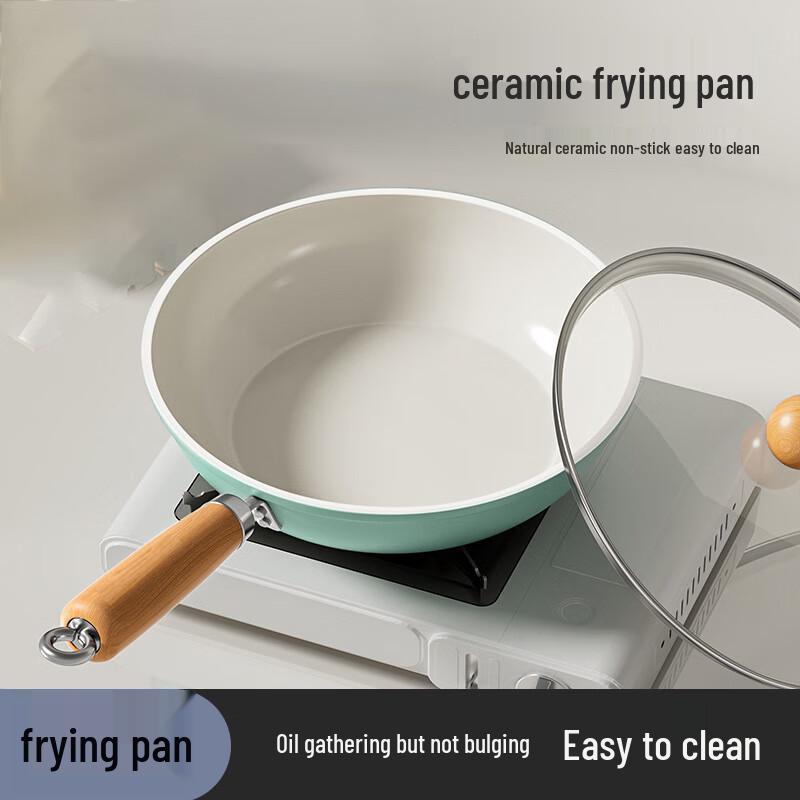 Керамическая антипригарная сковорода Yingtang с крышкой