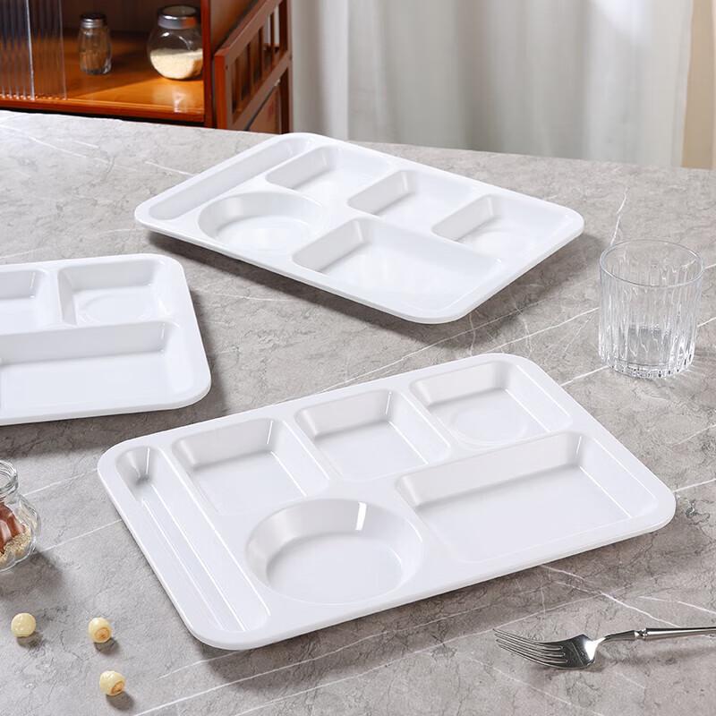 A5 Food-Grade Melamine Divided Fast Food Tray