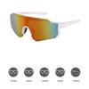 Męskie i damskie okulary rowerowe na zewnątrz Jednoczęściowe okulary przeciwwiatrowe rowerowe Okulary przeciwsłoneczne do aktywności na świeżym powietrzu Kolorowe okulary sportowe 9830