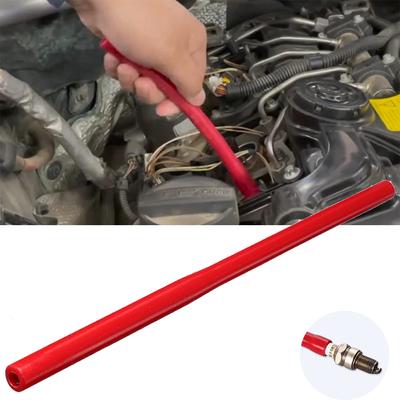 2X Universal Car Spark Plug Socket Reusable Rubber Tube Portable Easy Installation Removal Tool For Cars