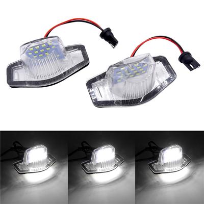1 Pair Car LED License Plate Light Auto Number Lamps Plate Light Tail Light for Honda CRV for Jazz Crosstour Odyssey 2007-2014