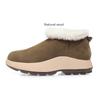 Fashion AIYUQI Snow Boots Women Sheepskin Fur Integration Thick Wool Warm Winter Boots Women Genuine Leather Anti-slip Women Booties