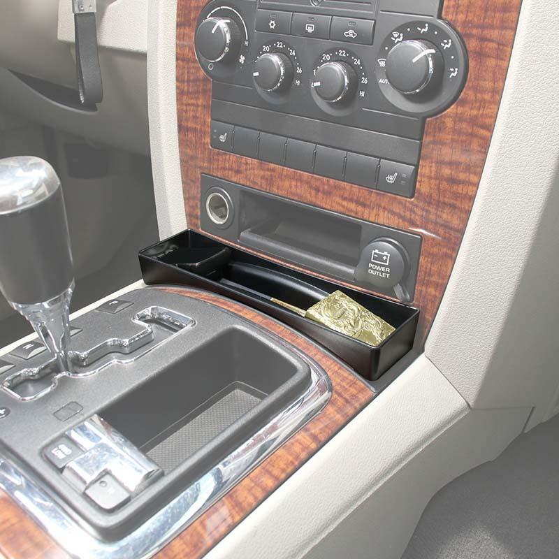 For Jeep Grand Commander  Gear Storage Box Organiser Container For Jeep Grand Cherokee 2006-2010 Car Interior Acessories