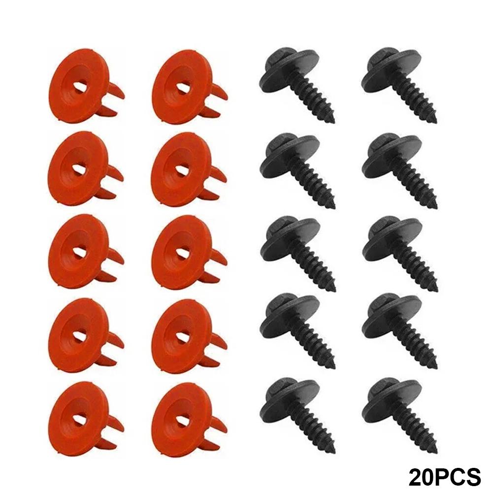 

20 шт. Клипсы-винты для защиты картера двигателя автомобиля для R Jaguar для Ford Focus II 04-11 C-max 03-10 для Mondeo Mk3 00-07 Volvo S40 V50 S60 XC70