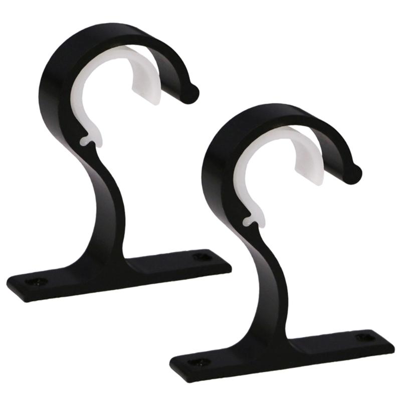 Versatile Aluminum Alloy Rod Bracket Suitable for Curtain or Wardrobe