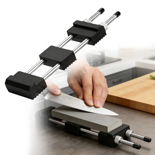 Stainless Steel Universal Whetstone Stand, Adjustable, Fits 135-218cm Sharpening Stones, Knife Sharpening Stones, Non-Slip Fixed Base, Sink Bridge, Sh