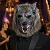 Detaillierte Halloween-Requisite Werwolf Vollkopfmaske, Latex Wolf Cosplay Kopfbedeckung mit Langlebiger Party-Maske Realistisches Fell, Spukhaus-Requisite, Verstellbar