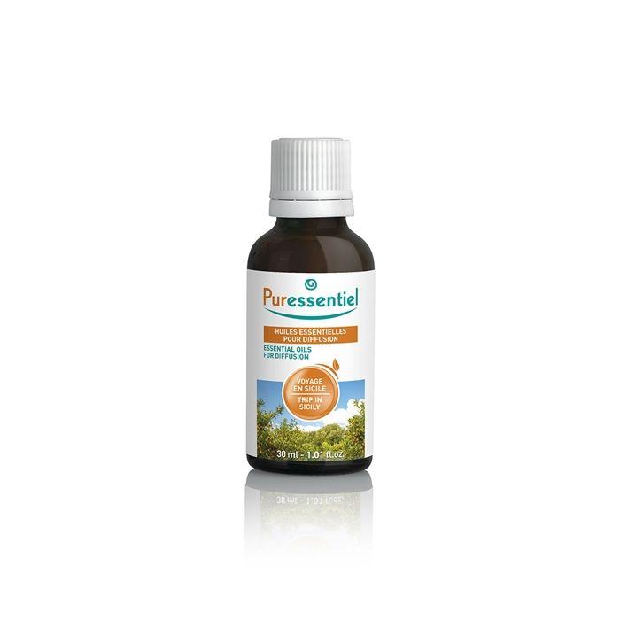 Puressentiel Diffusion Diffuse Voyage en Sicile Huiles essentielles pour diffusion 30ml