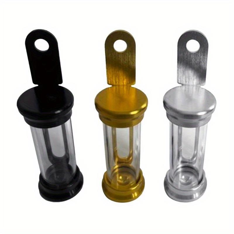 Universal Motorcycles Metal Tax Disc Tube Holder Stand Moped Scooter Transparent Cylinder Paper Placing Tube Waterproof D7YA