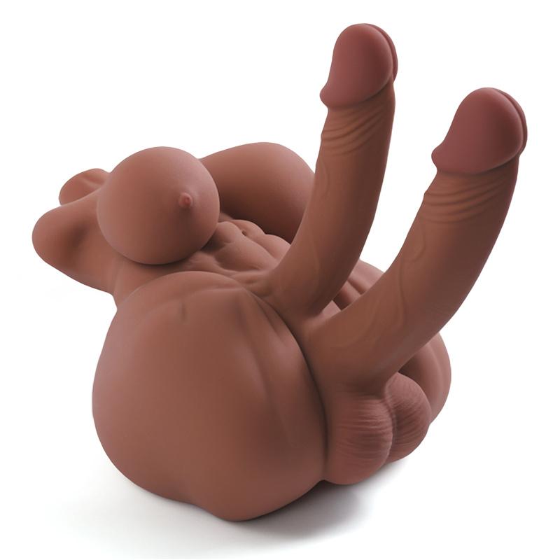 Realistic Breast+Penis+ Anus 4-in-1 Men Women Gay TPE Half Body Sex Doll Soft Lifelike Skin Adult Toy Masturbator Products