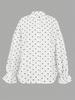 2026 Women's Polka Dot Button-Up Loose Shirt - Spring/Autumn Collection
