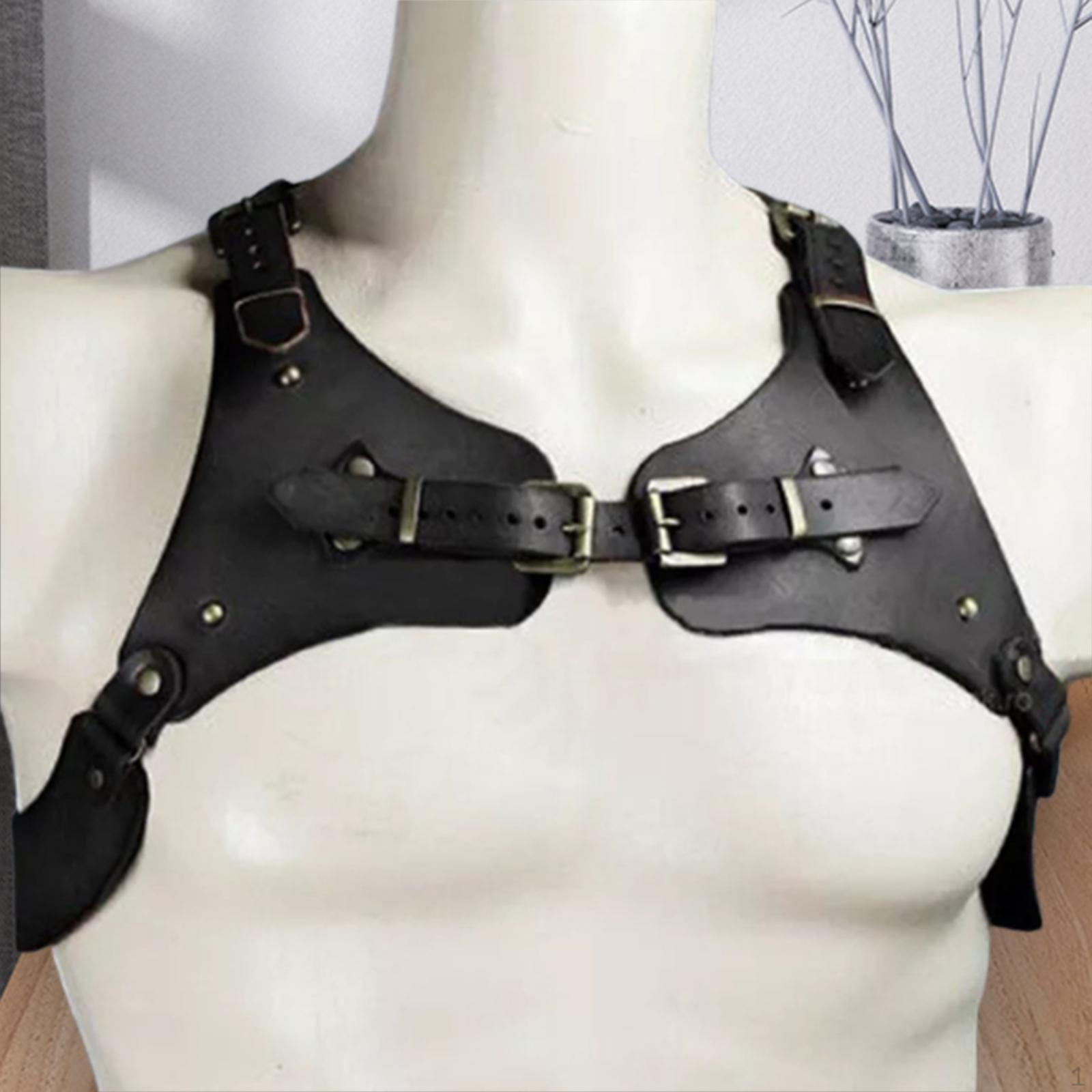 

Средневековый нагрудный ремень с пряжкой, ремень из искусственной кожи, аксессуар для костюма, плечевой ремень