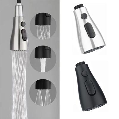 Brushed ABS Pull Out Kitchen Tap Sprayer Nozzle Replacement with 3 Modes