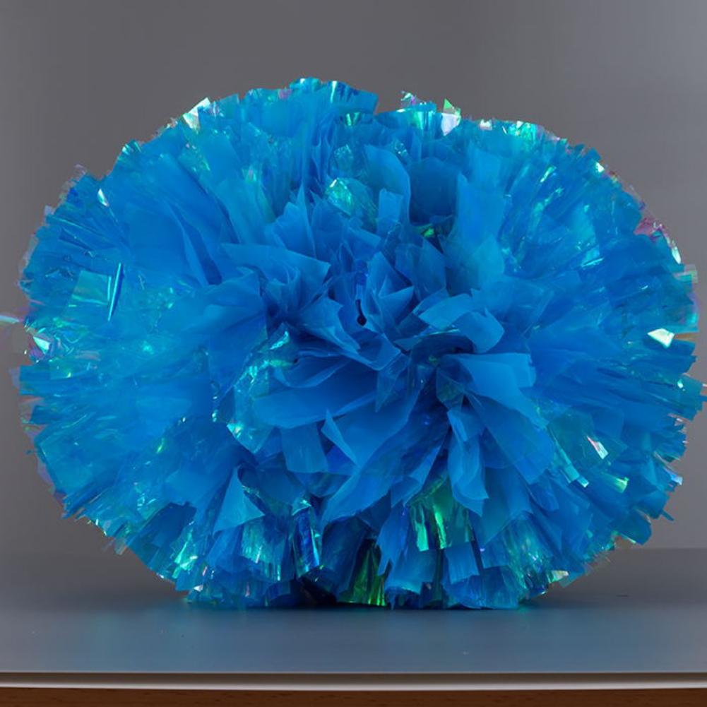 1pcs Rainbow Colorful Flower Ball Cheerleader Flower Ball Handle Rainbow Orange Single Suit