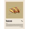 Manga Style Cartoon Food Kitchens Accessories Poster Sushi Pizza Tacos Ramen Foods Wall Art Pictures Canvas Painting Home Decor
