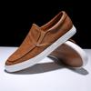 Fashion New Men Shoes Spring Summer Casual PU Leather Flat Shoes Slip-On Low Top White Male Sneakers Tenis Masculino Adulto Shoes 2025
