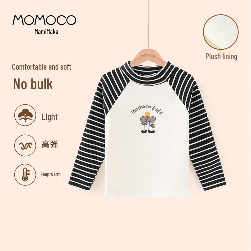 Модная базовая футболка с длинным рукавом для мальчиков MOMOCO 110