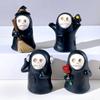 Halloween Ghost Ornament Skull Wizard Faceless Horror Mystery Man In Black Home Desktop Resin Ornament