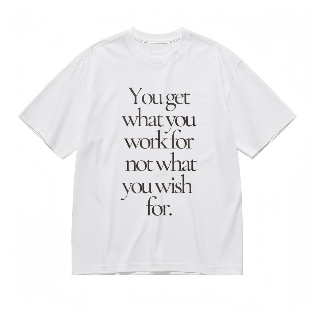 Women's T-Shirt Mens Womens Tees Top With Inspirational Quote Graphic Unisex White 100% Cotton Tops
