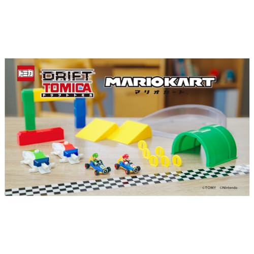Takara Tomy Drift Tomica Mario Kart Drift Challenge DX Set Miniature Car Toy (Ages 3 and up)