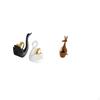 Swan Figurines Tabletop Ornament Art Crafts Couple's Decor Table Decoration Statues for Bookshelf