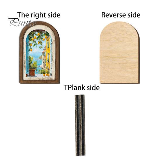 Nordische Heimwanddekoration Zitrone Bogenkunstdekor, Pastorale Blumen Holzschild, Einweihungsgeschenk für neuen Stil Küche Schlafzimmer Wohnzimmer