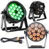 Evolights Glacier 18 Reflektor Par Zewnętrzne Oświetlenie Sceniczne Dekoracja Światłem 18X12W Rgbwa-Uv Ip65
