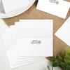 100pcs Flowers Plants Printed Seating Place Cards Blank Tabletop Card  for Banquet Wedding