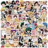50/100pcs Cartoon Mix Demon Slayer NANA Anime Stickers Decals Skateboard Laptop Motorcycle Graffiti Waterproof Sticker Kids Toys